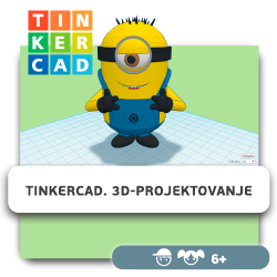 Tinkercad. 3D-projektovanje - KIBERone. Škola digitalne pismenosti. Programiranje za decu. IT edukacija dece. Subotica