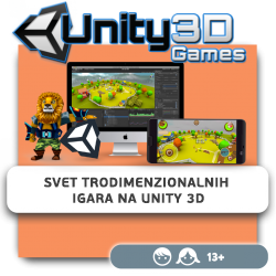 Svet trodimenzionalnih igara na Unity 3D - KIBERone. Škola digitalne pismenosti. Programiranje za decu. IT edukacija dece. Subotica