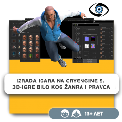 Izrada igara na CryEngine 5. 3D-igre bilo kog žanra i pravca - KIBERone. Škola digitalne pismenosti. Programiranje za decu. IT edukacija dece. Subotica